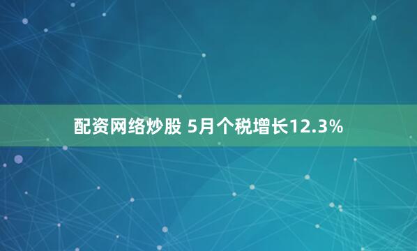 配资网络炒股 5月个税增长12.3%