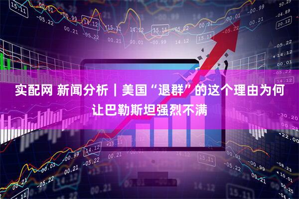 实配网 新闻分析｜美国“退群”的这个理由为何让巴勒斯坦强烈不满