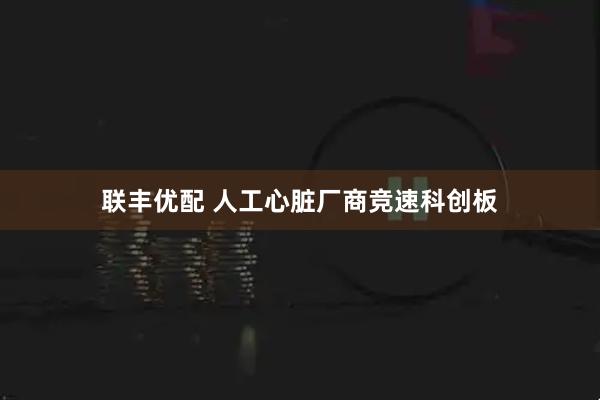 联丰优配 人工心脏厂商竞速科创板